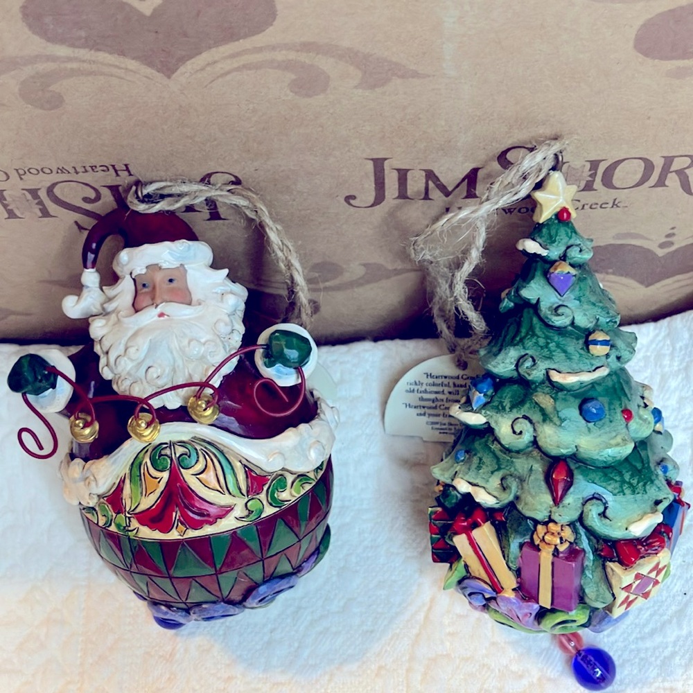 Jim Shore Santa Claus and Christmas Tree 2009 Heartwood Creek